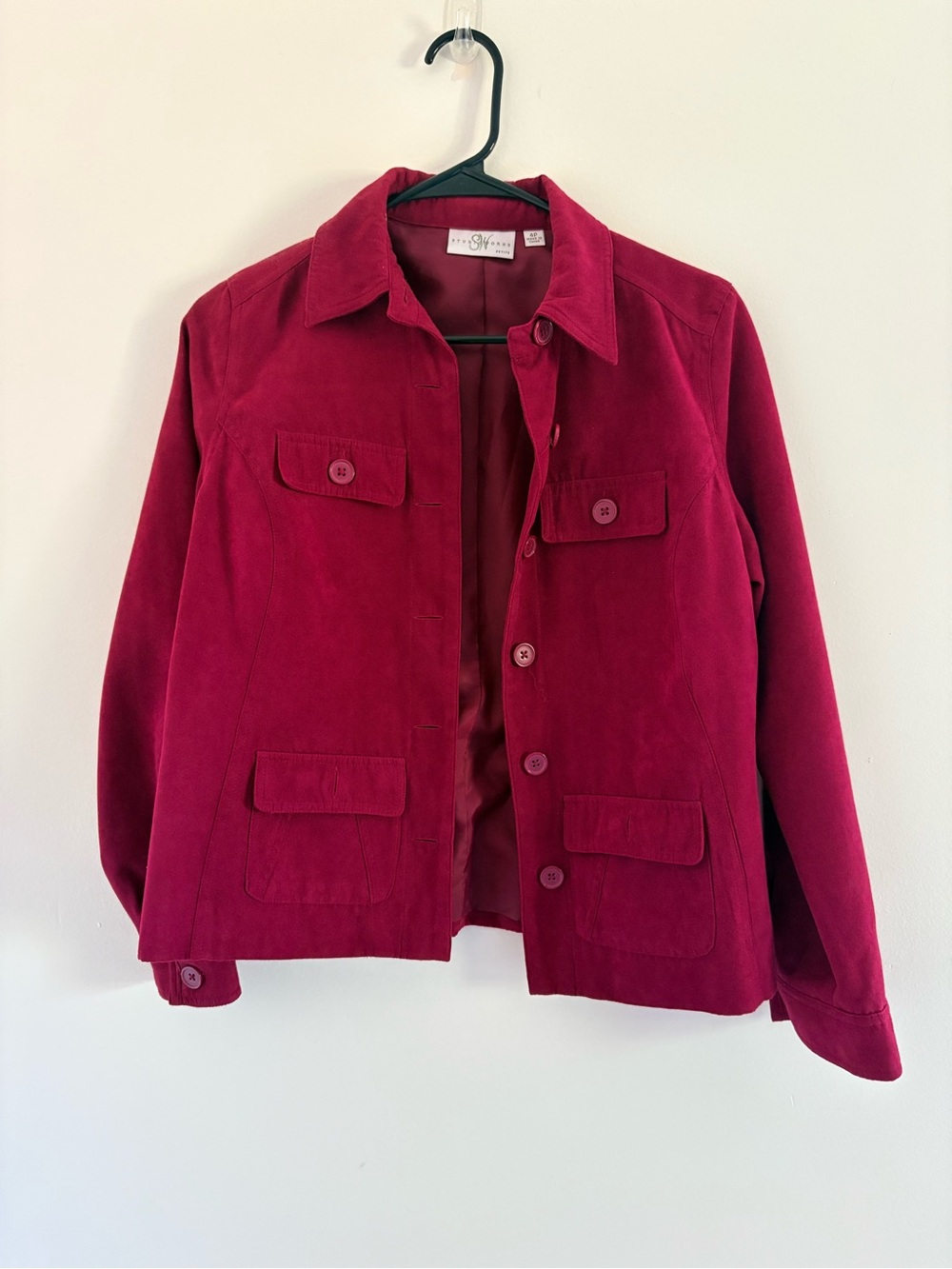 Studio Works Women's Deep Red Utility Jacket